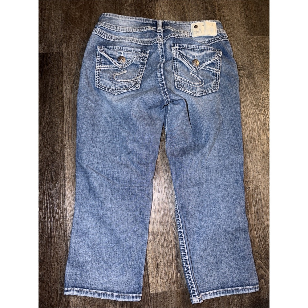 Silver Jeans Women's Suki Surplus Jean Capri Pants Sz 29x20